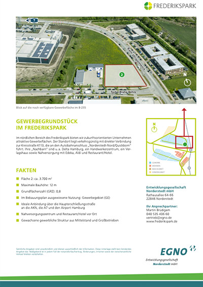 Deckblatt des PDF-Downloads „Frederikspark Factsheet Fläche 2“