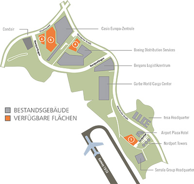 Karte zur Lage des Nordport in Norderstedt